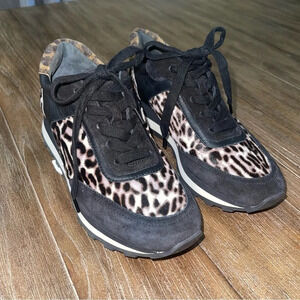 Veronica Beard Ponyhair Animal Print Athletic Sneakers 5.5 Trendy